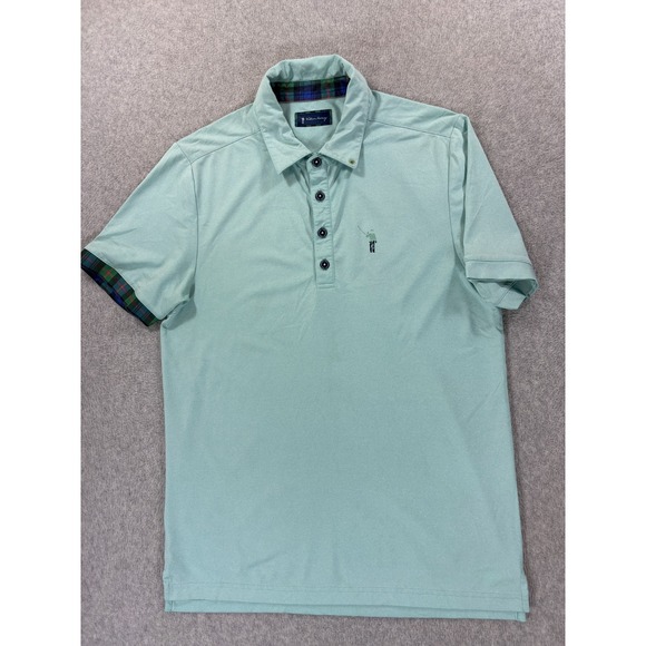 William Murray Performance Short Sleeve Polo Shirt (Men's Small) Blue - Picture 1 of 10